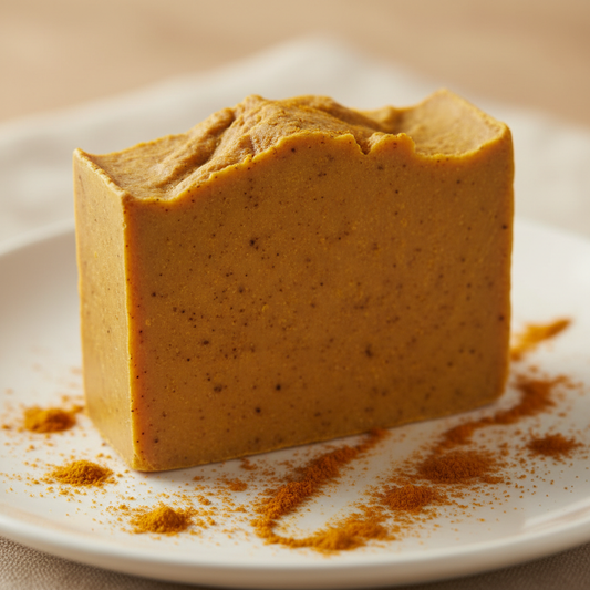 Close-up of Turmeric Soap